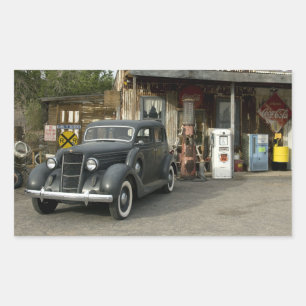 Sticker Rectangulaire Route 66 General Store & Gas Station
