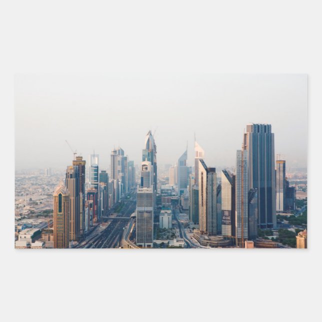 Sticker Rectangulaire Route Cheikh Zayed (Devant)