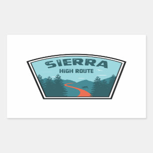 Sticker Rectangulaire Route de la Sierra