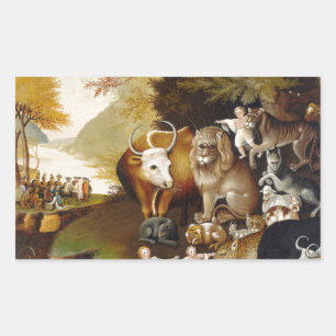 Sticker Rectangulaire Royaume pacifique Biche animal classique