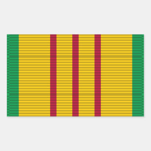 Sticker Rectangulaire Ruban de la Médaille du service du Vietnam