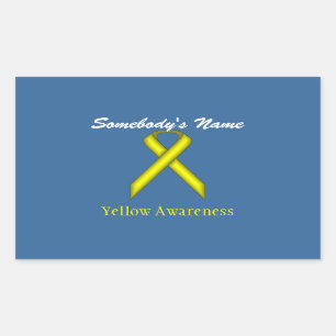 Sticker Rectangulaire Ruban standard jaune