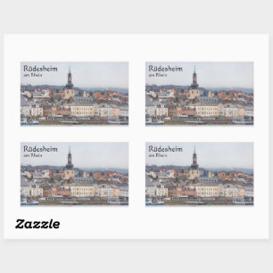 Sticker Rectangulaire Rüdesheim Allemagne