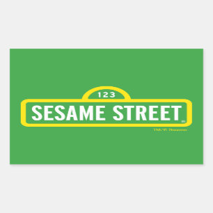 Sticker Rectangulaire Rue Sésame Logo couleur complète