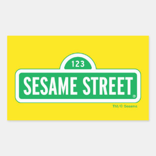 Sticker Rectangulaire Rue Sésame Logo vert