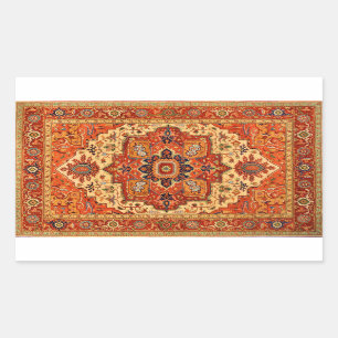 STICKER RECTANGULAIRE RUG PERSIEN CLASSIQUE