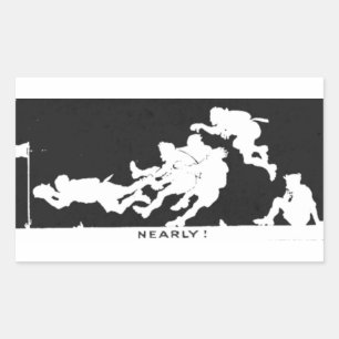 STICKER RECTANGULAIRE RUGBY