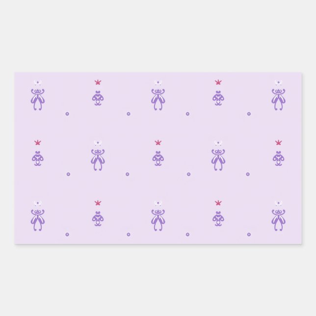 Sticker Rectangulaire Runes de la Fée Lavande  (Devant)
