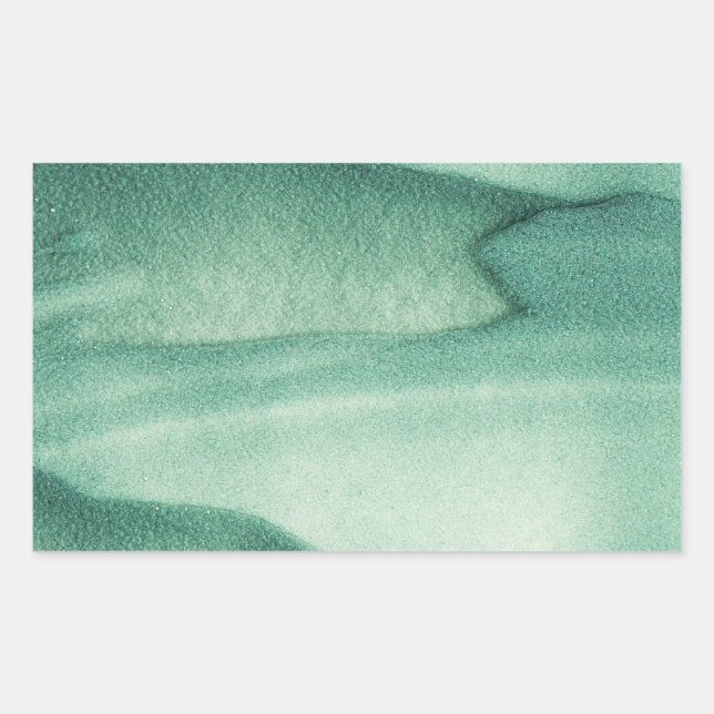 Sticker Rectangulaire Sable Vert  (Devant)