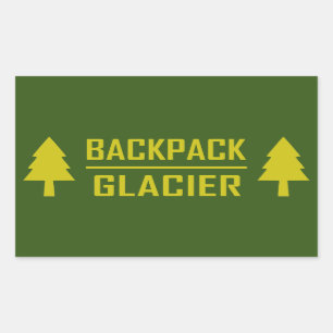 Sticker Rectangulaire Sac à dos Glacier