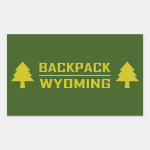 Sticker Rectangulaire Sac à dos Wyoming
