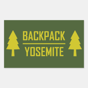 Sticker Rectangulaire Sac à dos Yosemite