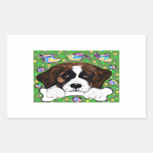 Sticker Rectangulaire Saint-Bernard