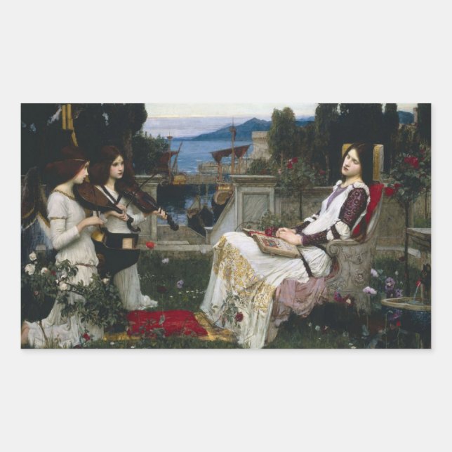 Sticker Rectangulaire Saint Cecilia (1895) (Devant)