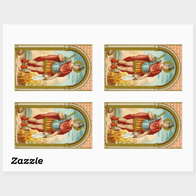 Sticker Rectangulaire Saint Florian de Lorch (BK 032) (Feuille)