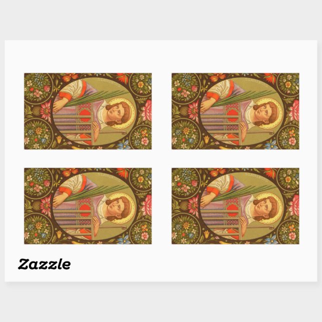 Sticker Rectangulaire Saint-Laurent de Rome (PM 04) (Feuille)