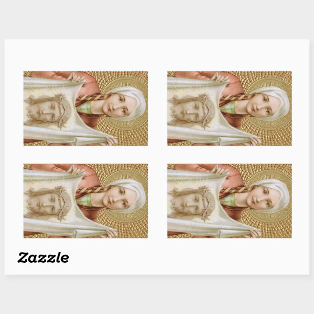 Sticker Rectangulaire Saint-Veronica de Jérusalem (JM 60) (Feuille)