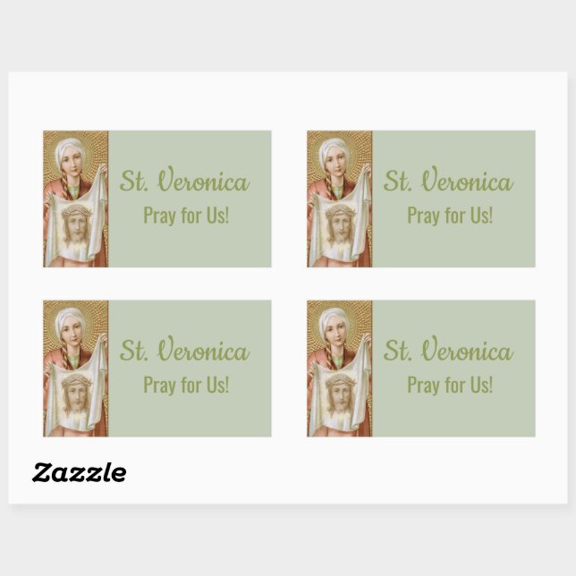 Sticker Rectangulaire Saint-Veronica de Jérusalem (JM 60) (Feuille)