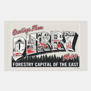 Sticker Rectangulaire Salutation De Derry Maine