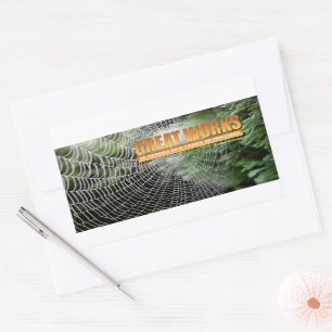 Sticker Rectangulaire Samuel Johnson Citation Inspirationnelle "Grands t