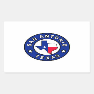 Sticker Rectangulaire San Antonio Texas
