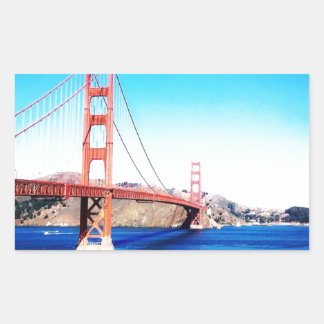 Sticker Rectangulaire San Francisco Golden Gate Bridge Californie