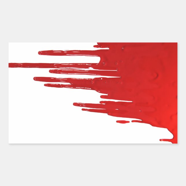 Sticker Rectangulaire Sanglant (Devant)