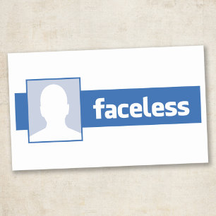 Sticker Rectangulaire Sans visage - Photo de profil anonyme (masculin)