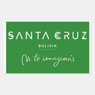 Sticker Rectangulaire Santa Cruz ni te imaginas