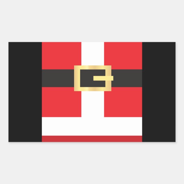 Sticker Rectangulaire Santas Belt (Devant)