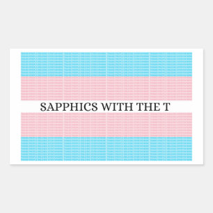 Sticker Rectangulaire Sapphiques avec l'autocollant T 4.0 - 4 pièces