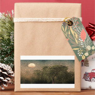 Sticker Rectangulaire Saule au coucher du soleil