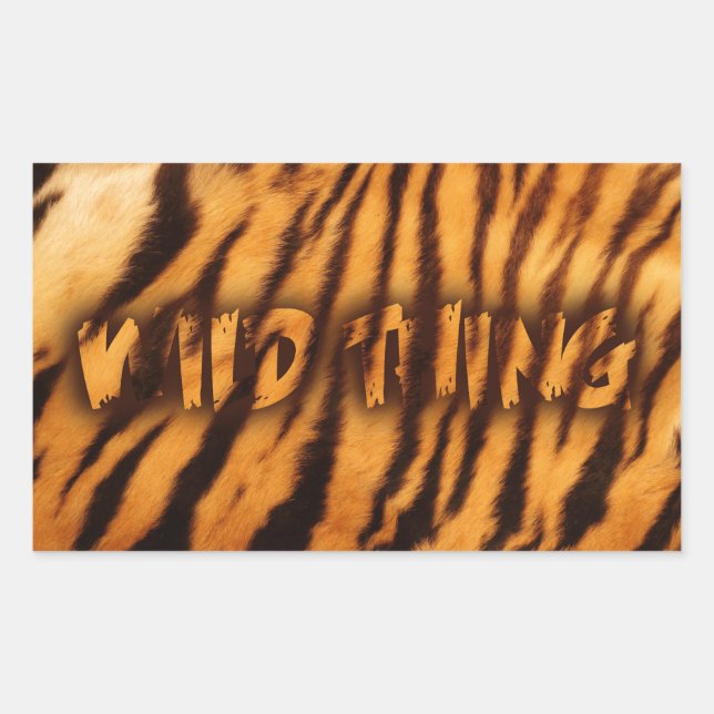 STICKER RECTANGULAIRE SAUVAGE (Devant)