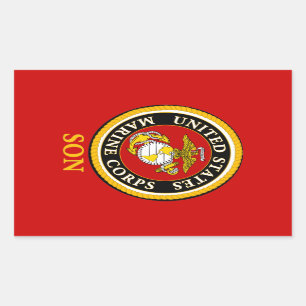 Sticker Rectangulaire Sceau officiel de la marine américaine - Son