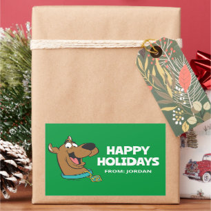 Sticker Rectangulaire Scooby-Doo Joyeux Visage   Personnalisé