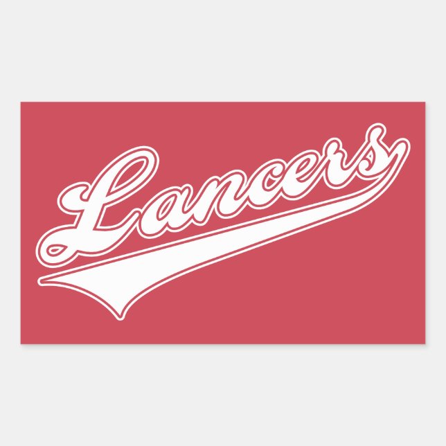 Sticker Rectangulaire Script Lancers (Devant)
