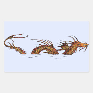Sticker Rectangulaire Sea Dragon