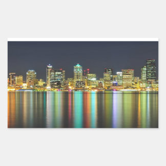 Sticker Rectangulaire Seattle line