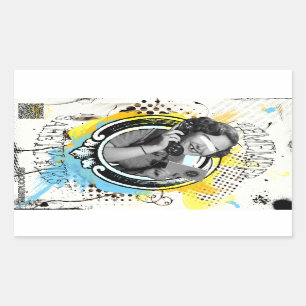 Sticker Rectangulaire Sécurité au-dessus de la liberté