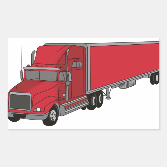 Sticker Rectangulaire Semi-camion 1 (Devant)