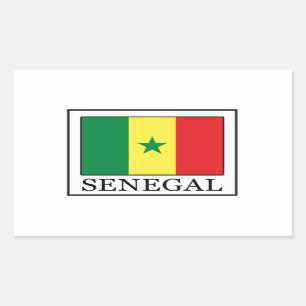 Sticker Rectangulaire Sénégal