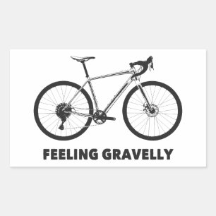 Sticker Rectangulaire Sentir le cyclisme Gravelly
