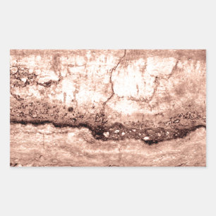 Sticker Rectangulaire Sépia beige brun moderne brûlé granit orange