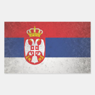 Sticker Rectangulaire Serbie