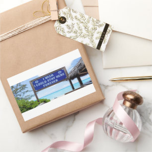 Sticker Rectangulaire Serene Beach Vibes