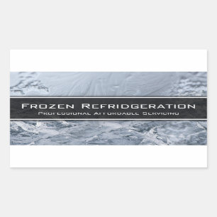 Sticker Rectangulaire Service de refroidissement professionnel - Carte d