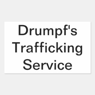 Sticker Rectangulaire Service de Trafic de Drumpf Artjunkhaus Hankamer