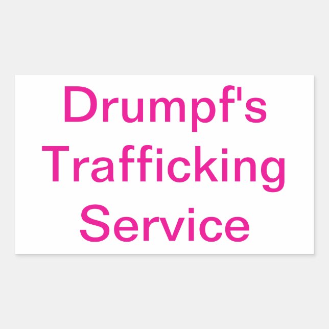 Sticker Rectangulaire Service de Trafic de Drumpf Artjunkhaus Hankamer (Devant)