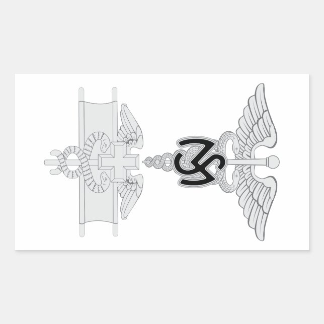 Sticker Rectangulaire Service Médicale EFMB (Devant)