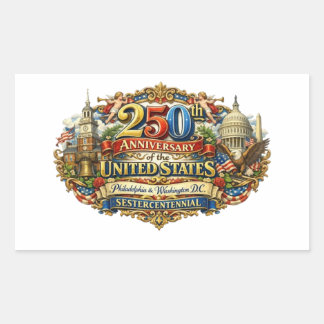 STICKER RECTANGULAIRE SESTERCENTENAIRE